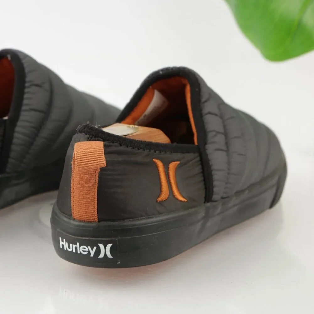 Hurley‎ Mens Puff Chukka Slip On Shoe Size 8.5 Gray Nylon Quilted Casual Winter